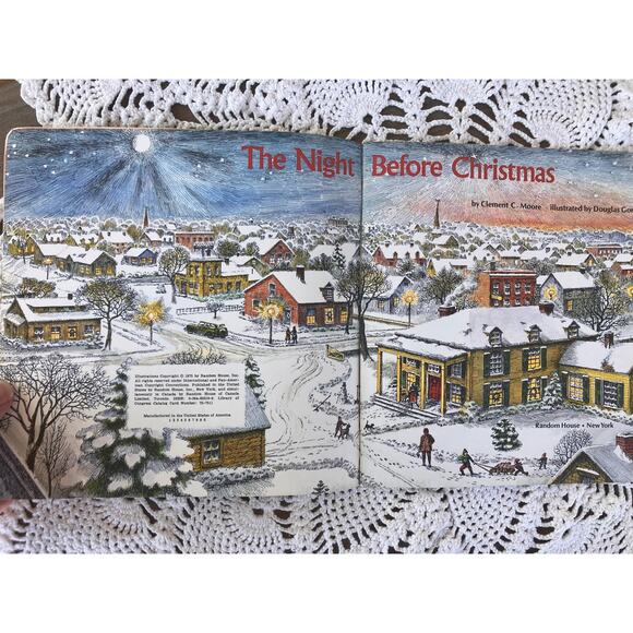 1975 Vintage The Night Before Christmas Paperback, Douglas Gorsline - Picture 3 of 5